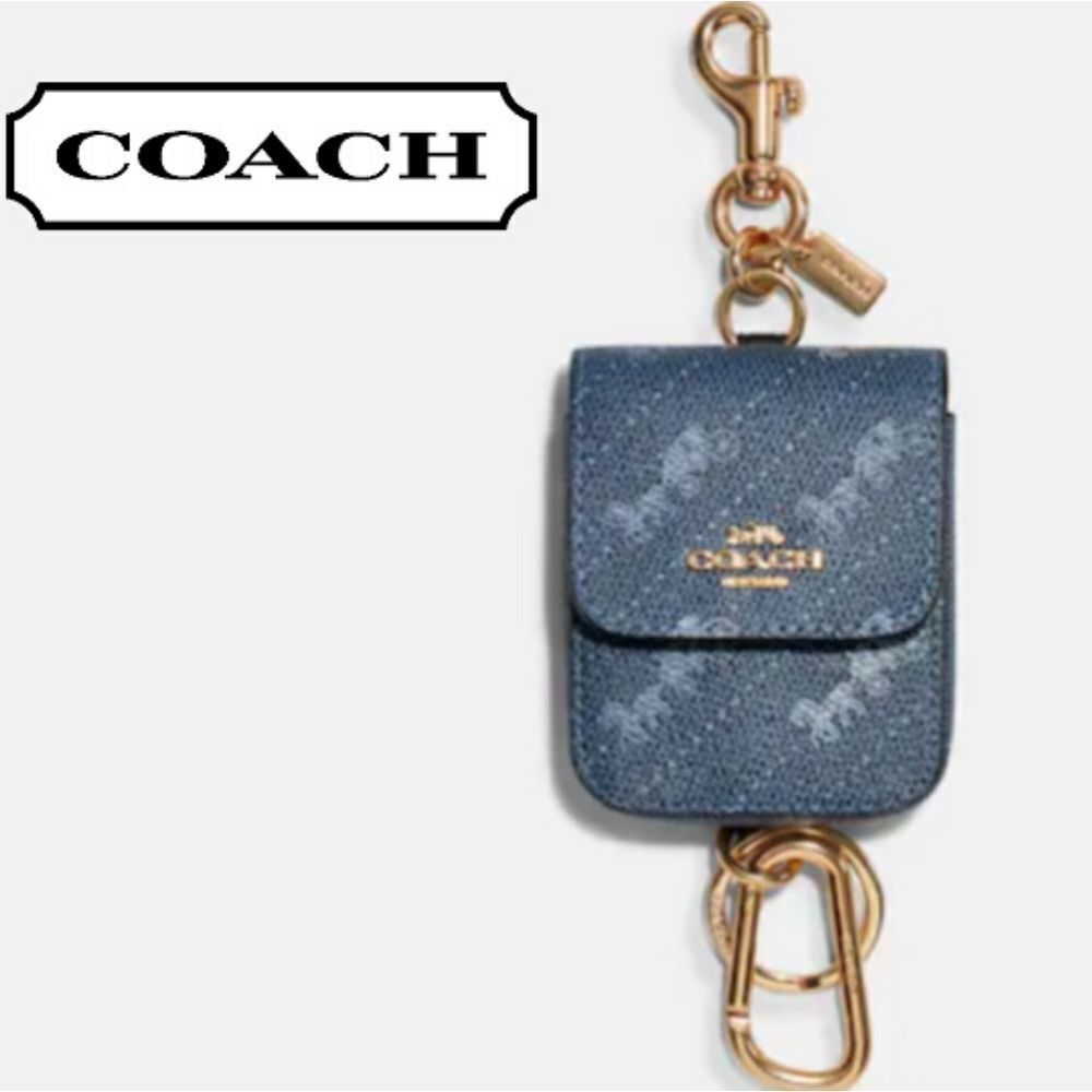 Coach Chambray (denim) Horse and Carriage Attachments Case